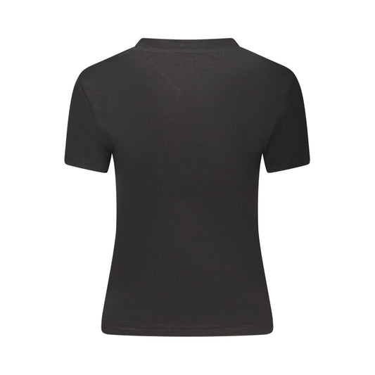 Tommy Hilfiger Black Cotton Women T-Shirt