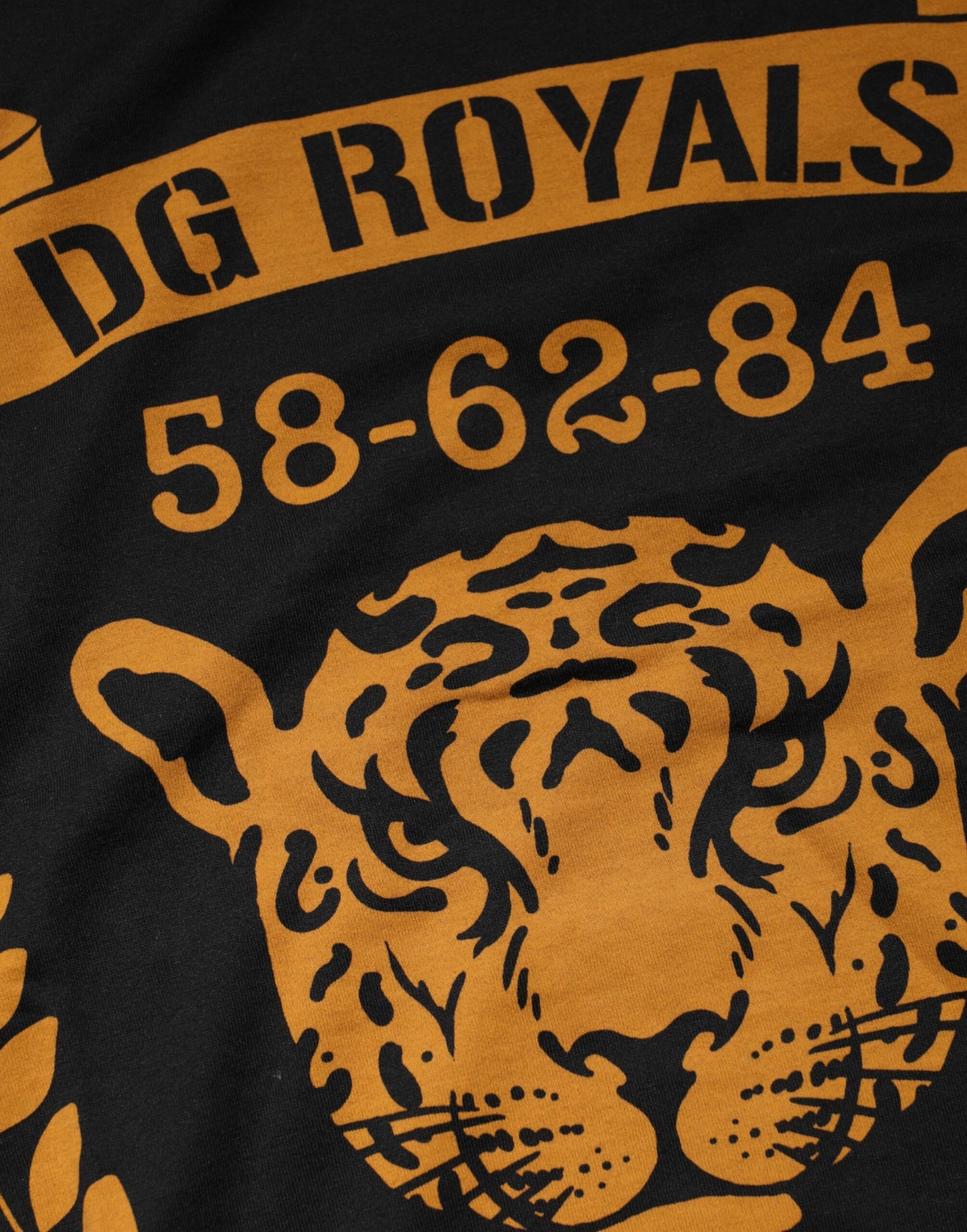 Dolce & Gabbana Black DG Royals Cotton Crew Neck T-shirt