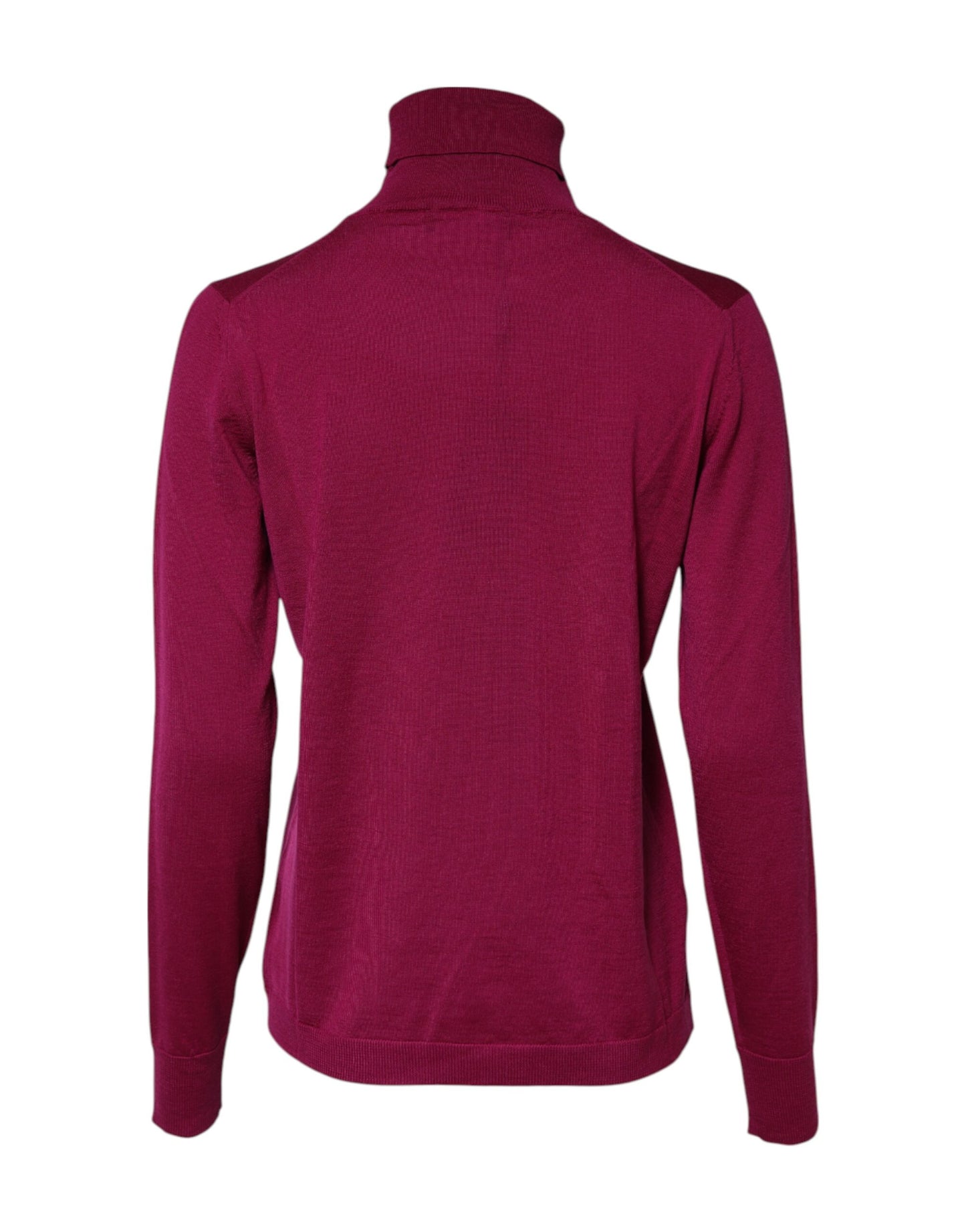 Dolce & Gabbana Fuchsia Wool Long Sleeves Turtleneck Sweater