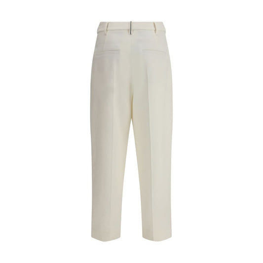 Brunello Cucinelli White Cotton Chino Pants