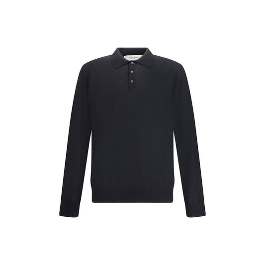 Golden Goose Black Fleece Wool Dress Shirt