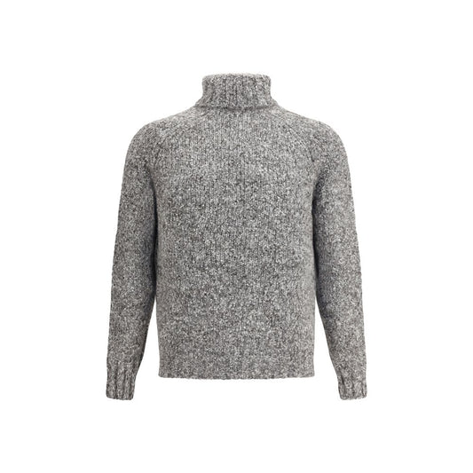 Brunello Cucinelli Gray Alpaca Vicugna Pacos Turtleneck