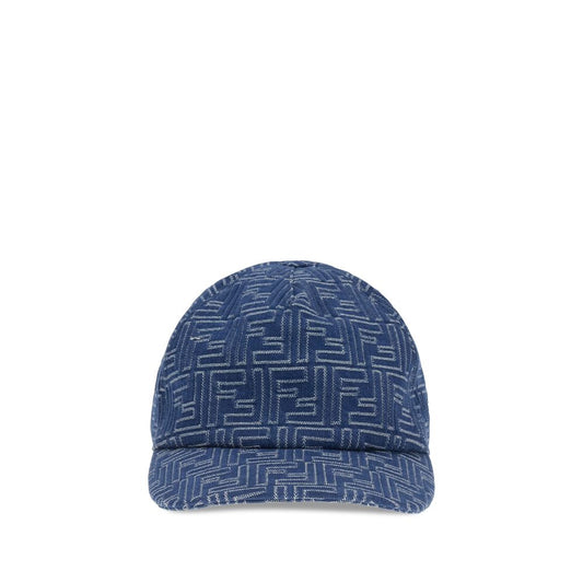 Fendi Denim embroidery Baseball Hat