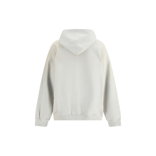 Balenciaga White Cotton Sweatshirt