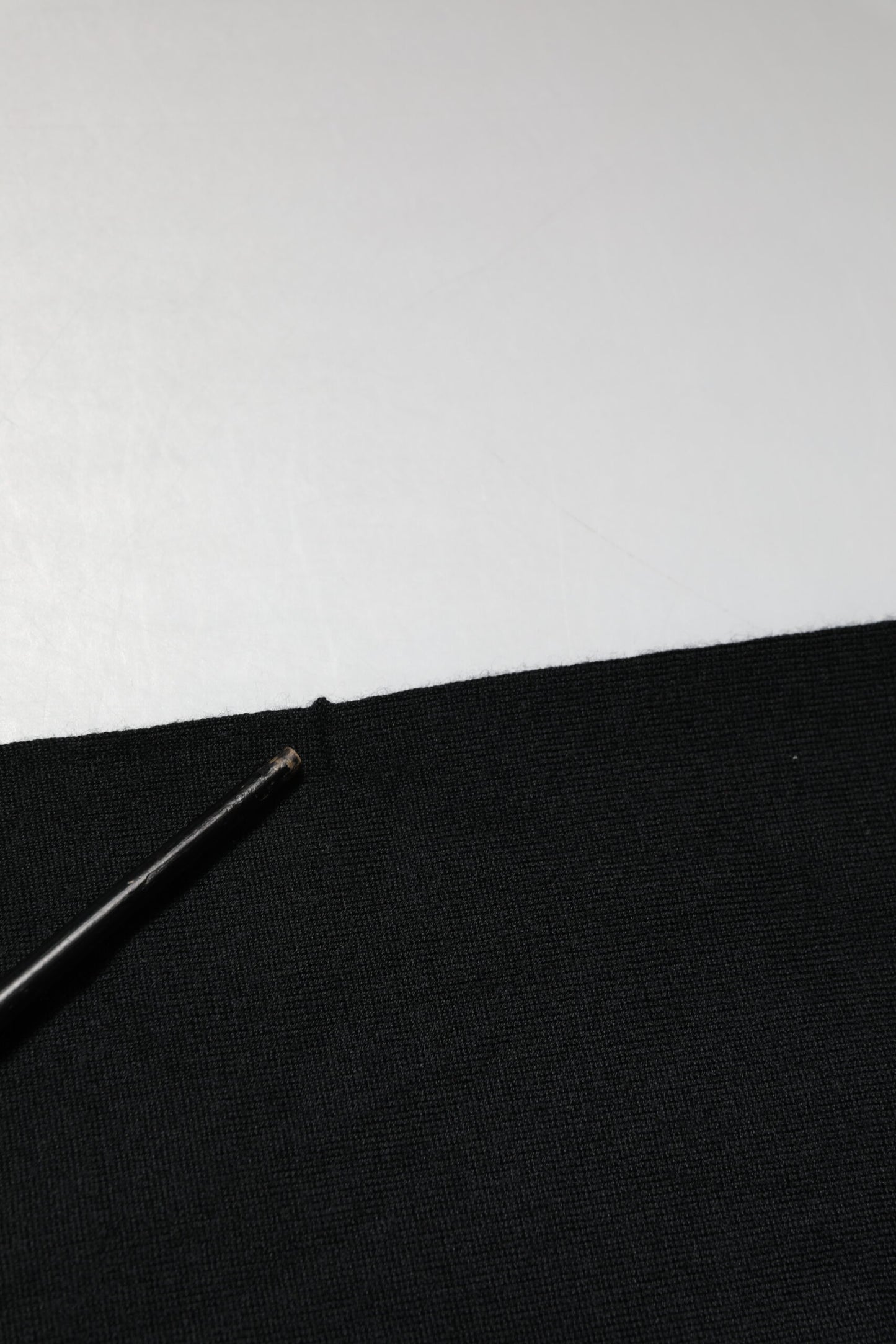 Dolce & Gabbana Black Cashmere Polo Men Longsleeves Sweater