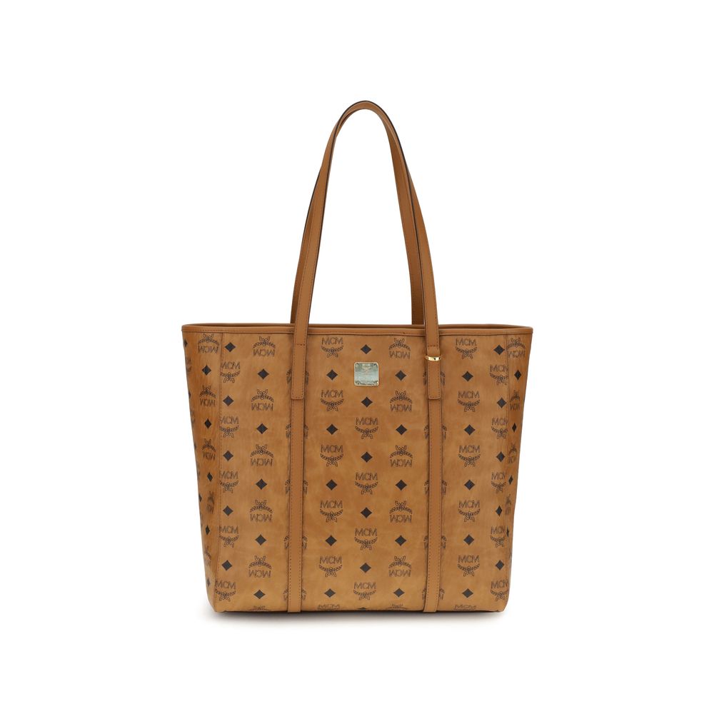 MCM Beige Fabric Handbag