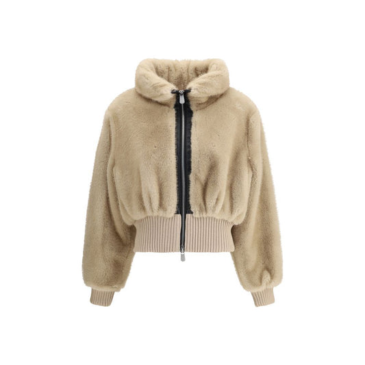 PINKO Beige Polyester Bomber
