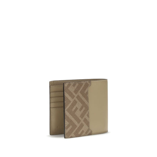 Fendi Beige Calf Leather Bos Taurus Wallet