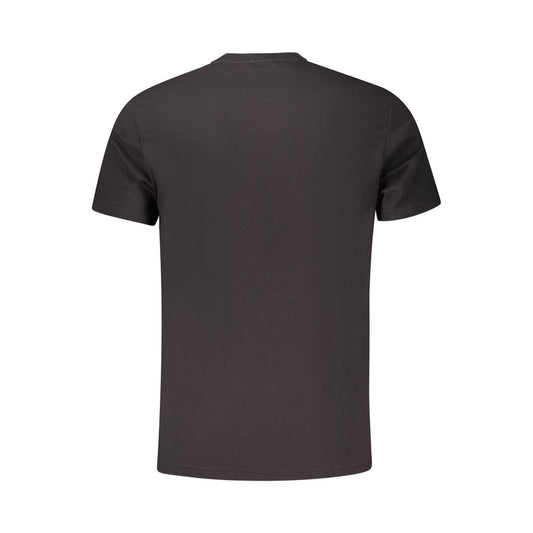 Tommy Hilfiger Black Cotton Men T-Shirt