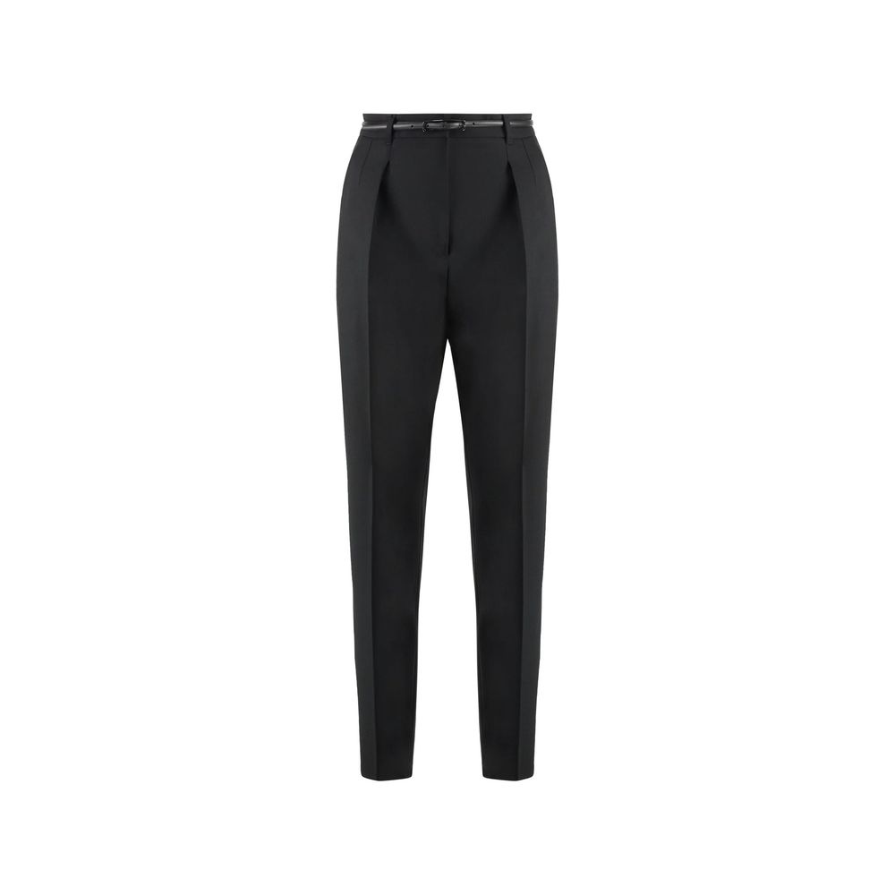 Max Mara Black Elastane Dress Pants