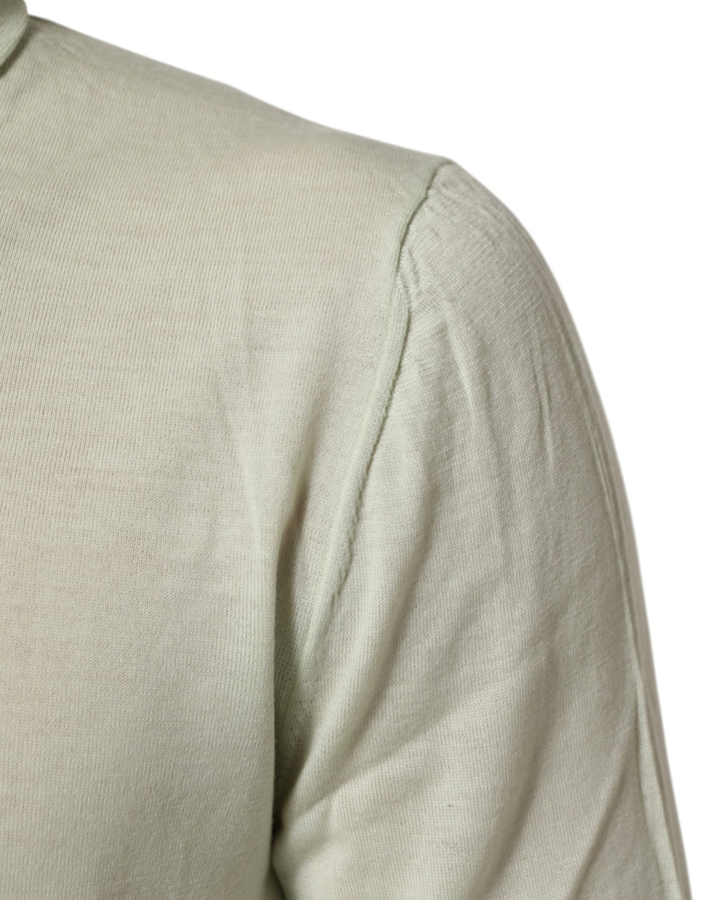 Dolce & Gabbana Light Green Logo TurtleNeck Pullover Sweater