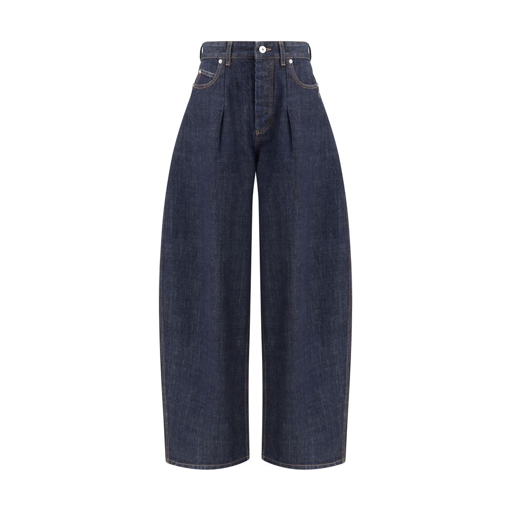 Jacquemus Blue Cotton Relaxed Fit Jeans