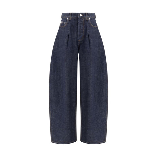 Jacquemus Blue Cotton Relaxed Fit Jeans