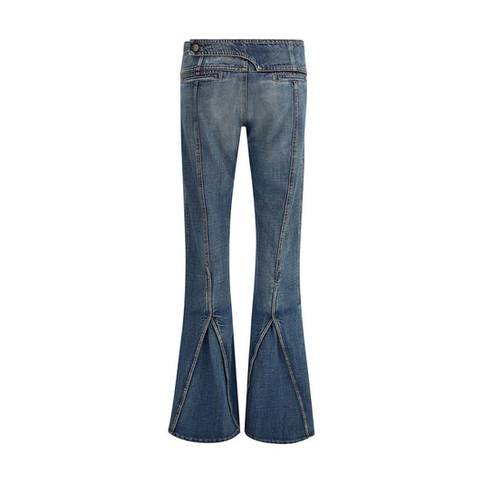 Coperni Blue Polyester Flared Jeans