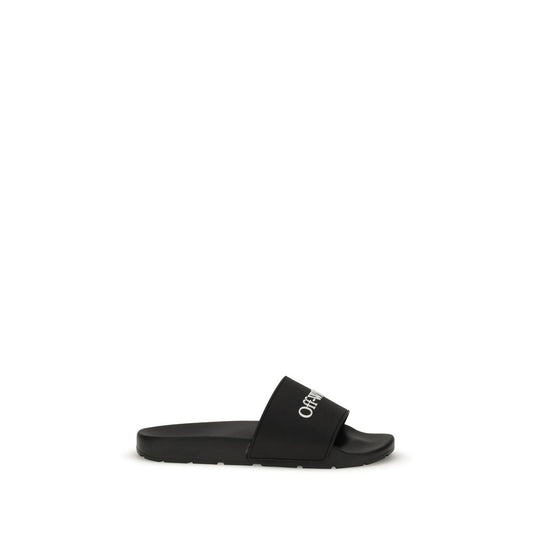 Off-White Black Polyethylene Sandals