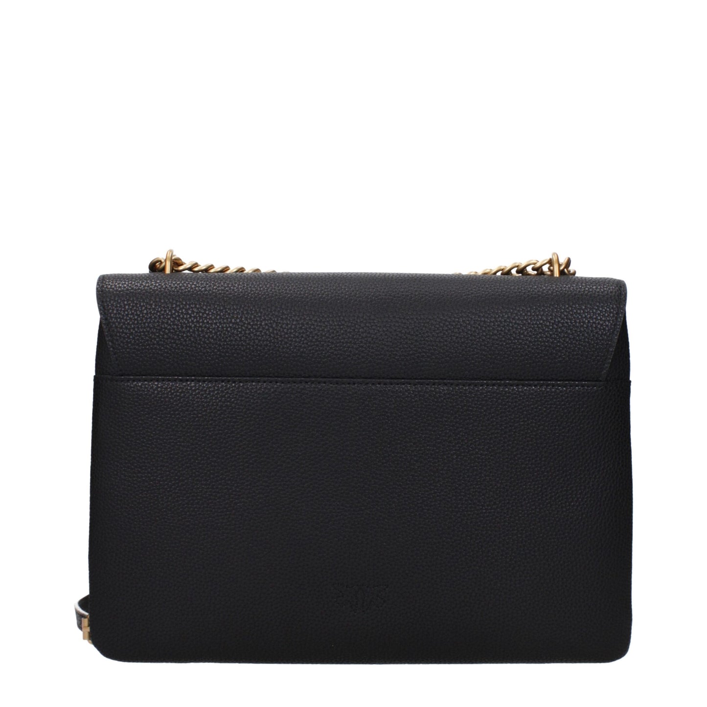 PINKO Black Leather Crossbody Bag