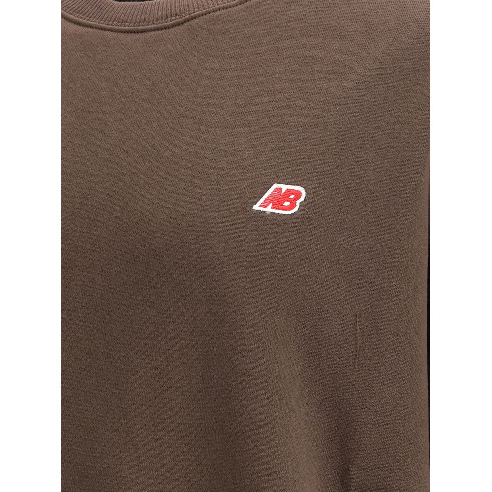 New Balance Brown Cotton Sweatshirt