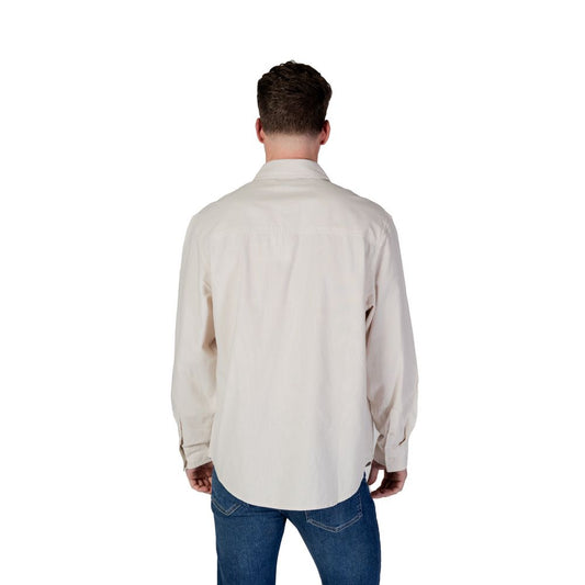 Calvin Klein Jeans Beige Recycled Cotton Shirt