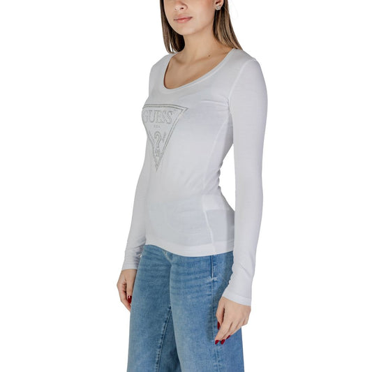Guess White Cotton T-Shirt