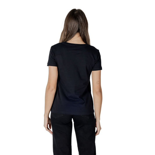 Armani Exchange Black Cotton T-Shirt
