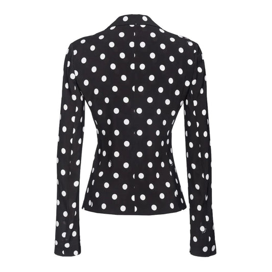 PINKO Black Viscose Women Blazer
