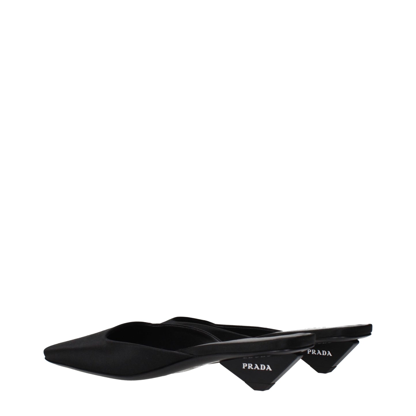 Prada Black Satin Sandals