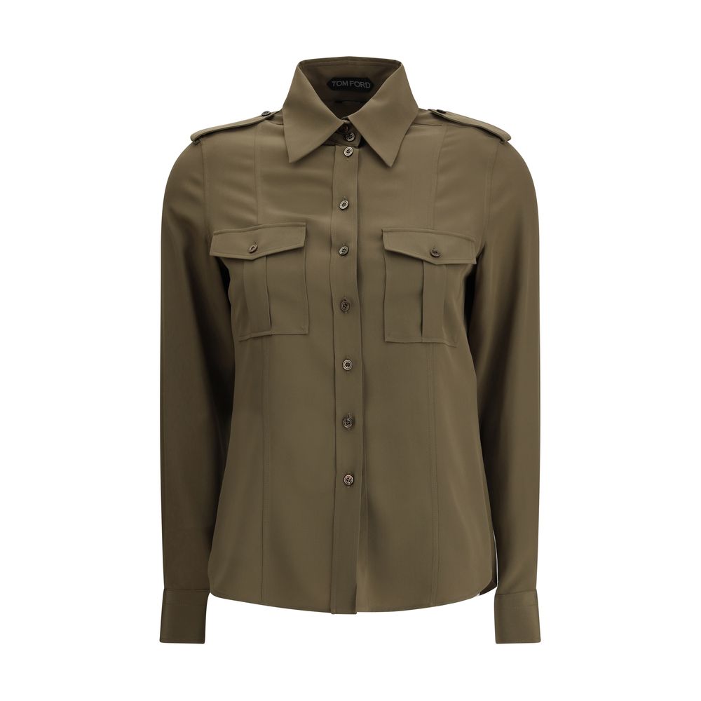 Tom Ford Green Silk Dress Shirt