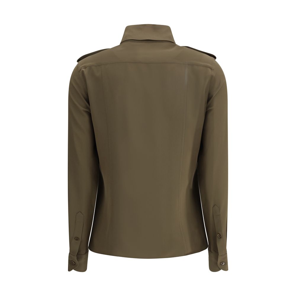 Tom Ford Green Silk Dress Shirt