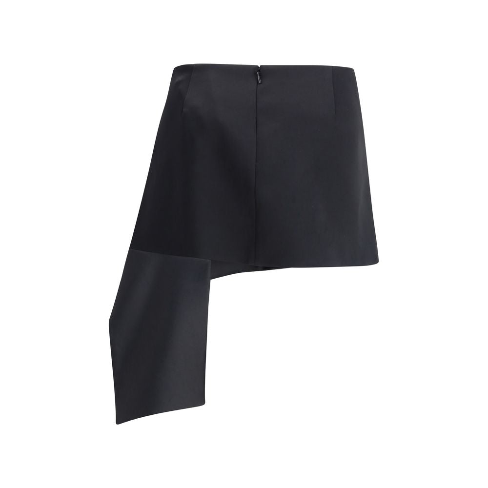 Courrèges Black Triacetate Mini Skirt