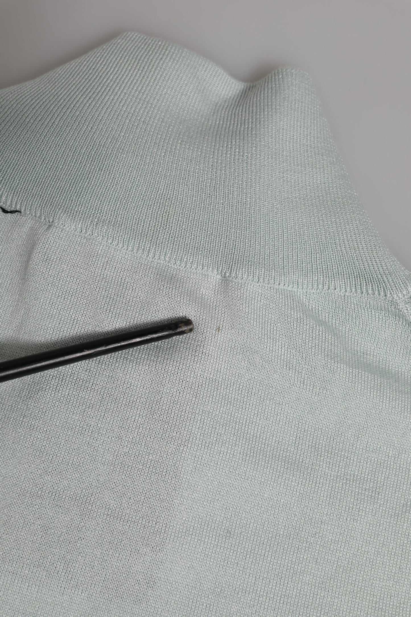 Dolce & Gabbana Gray Turtle Neck 3/4 Sleeves Pullover Top