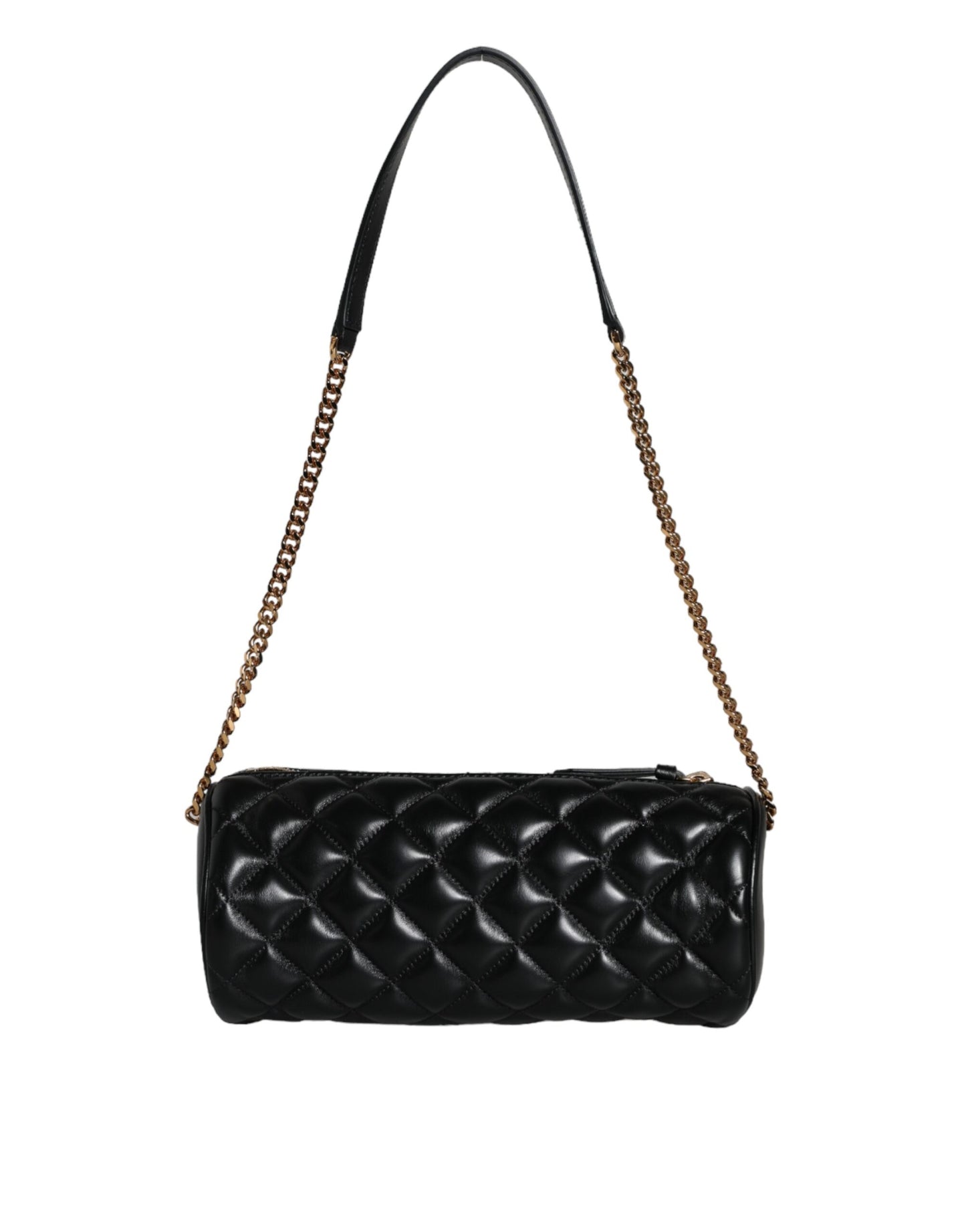 Versace Black Mini Quilted Lambskin Leather Crossbody Sling Borse Bag