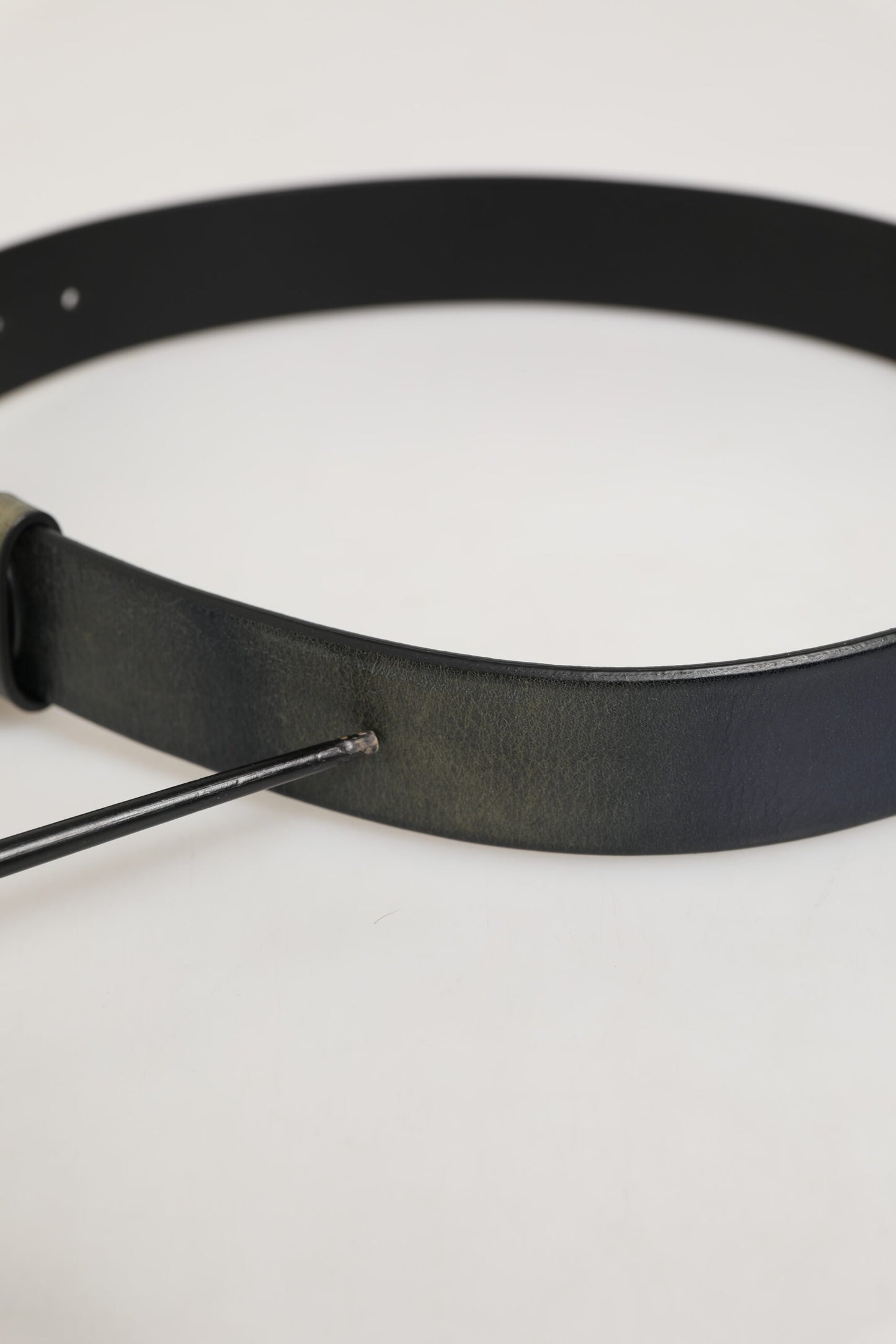 Dolce & Gabbana Black Classic Silver Metal DG Logo Buckle Belt