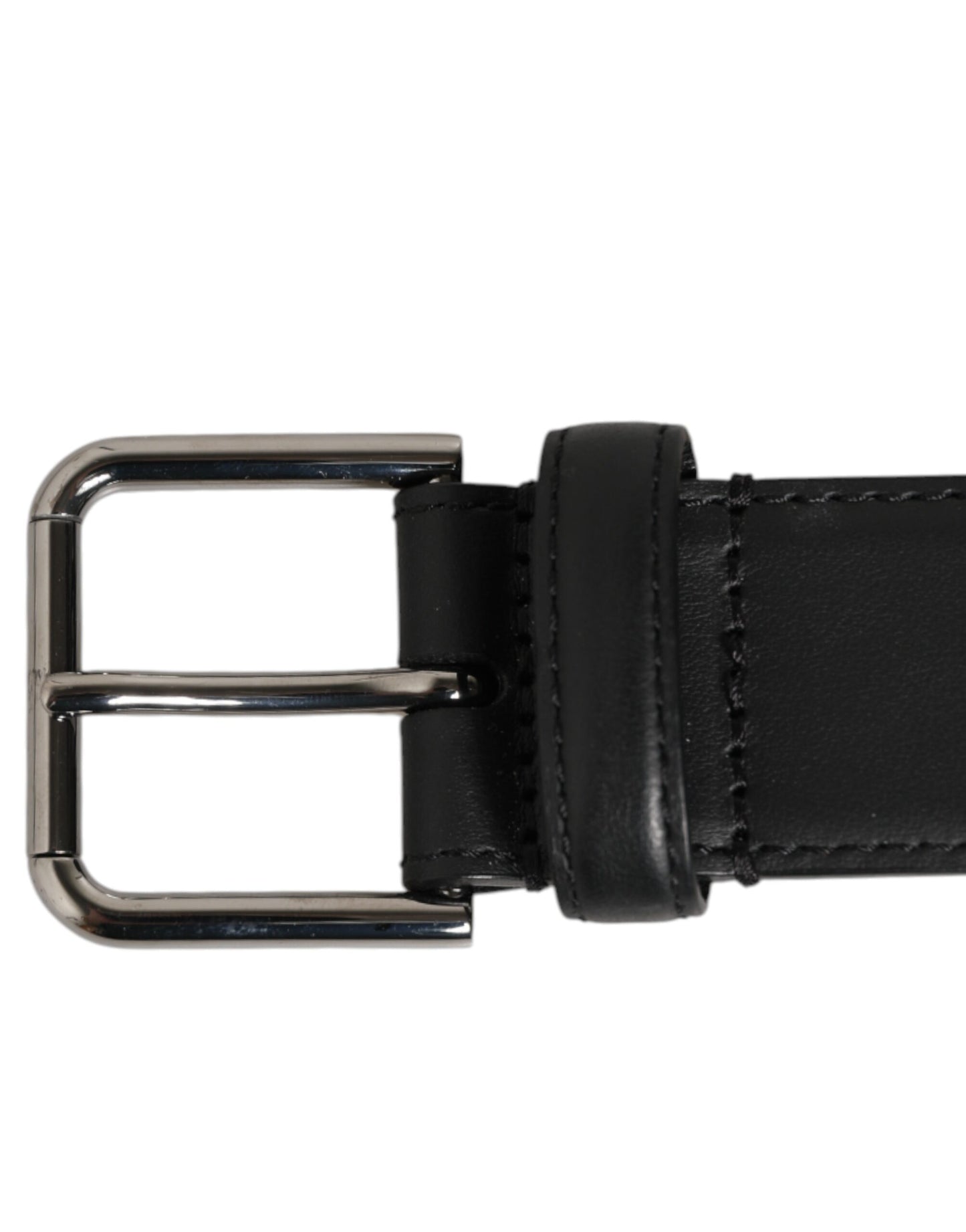 Dolce & Gabbana Green Black Classic Metal Logo Buckle Belt