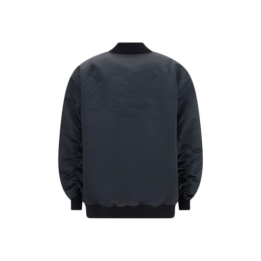 Dolce & Gabbana Black Polyester Bomber