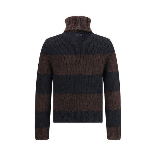 Dolce & Gabbana Brown Wool Turtleneck