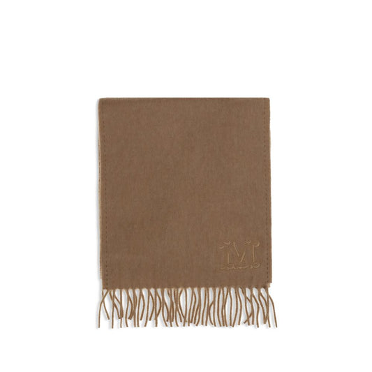 Max Mara Brown Camel Hair  Scarf