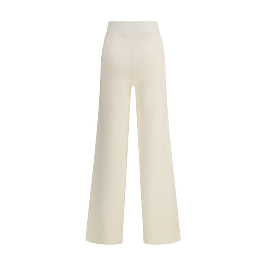 Max Mara Cream Viscose Casual Pants