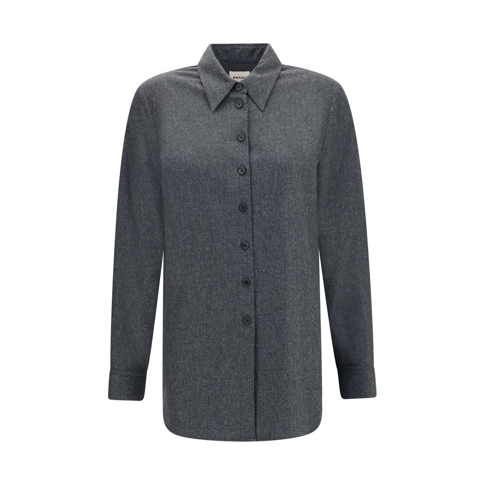 Khaite Gray Wool Shirt