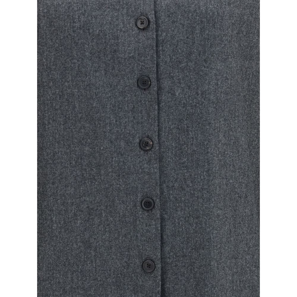 Khaite Gray Wool Shirt