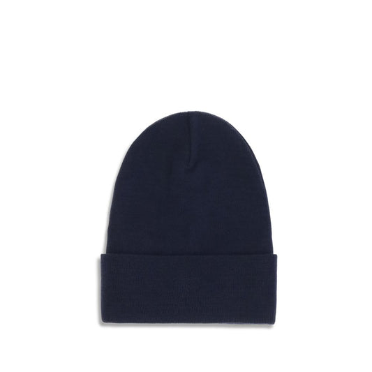 Moncler Grenoble Blue Fleece Wool Beanie