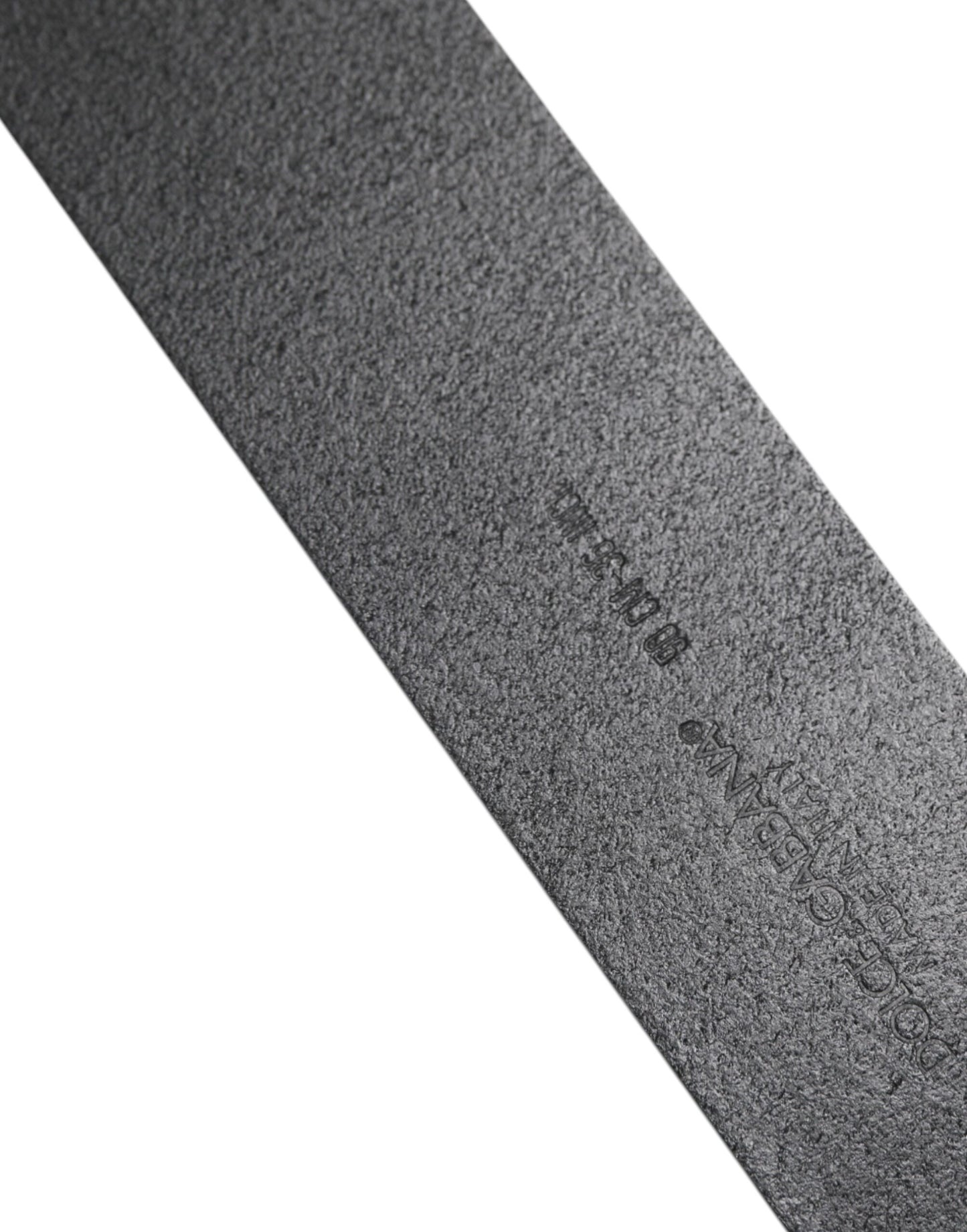 Dolce & Gabbana Black Leather Classic Metal Buckle Men Belt