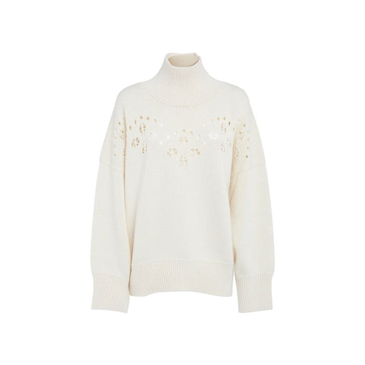 Chloé White Wool Sweater