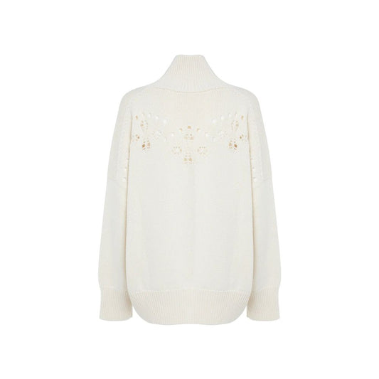 Chloé White Wool Sweater