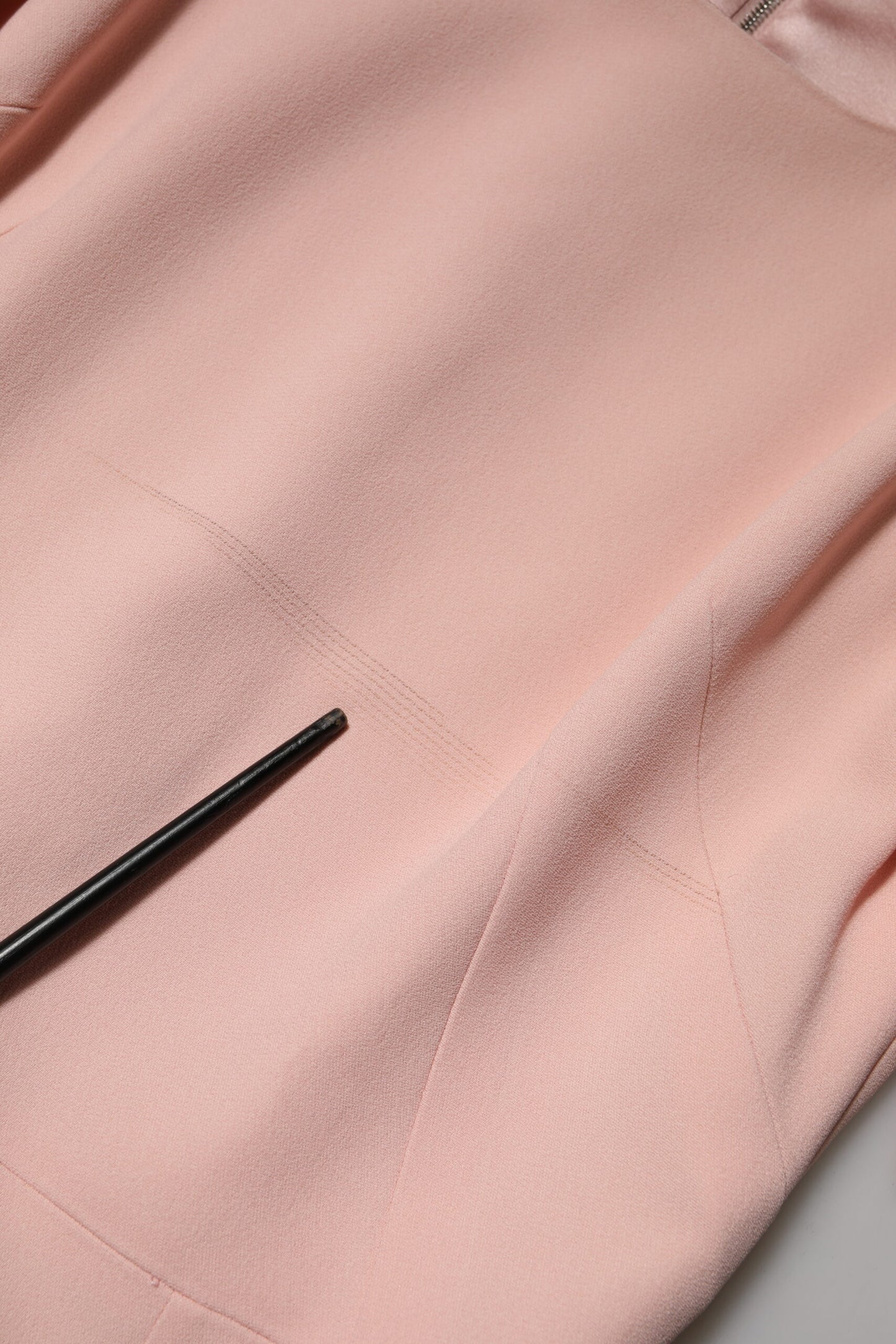 Dolce & Gabbana Pink Viscose Fit Flared Sheath Midi Dress