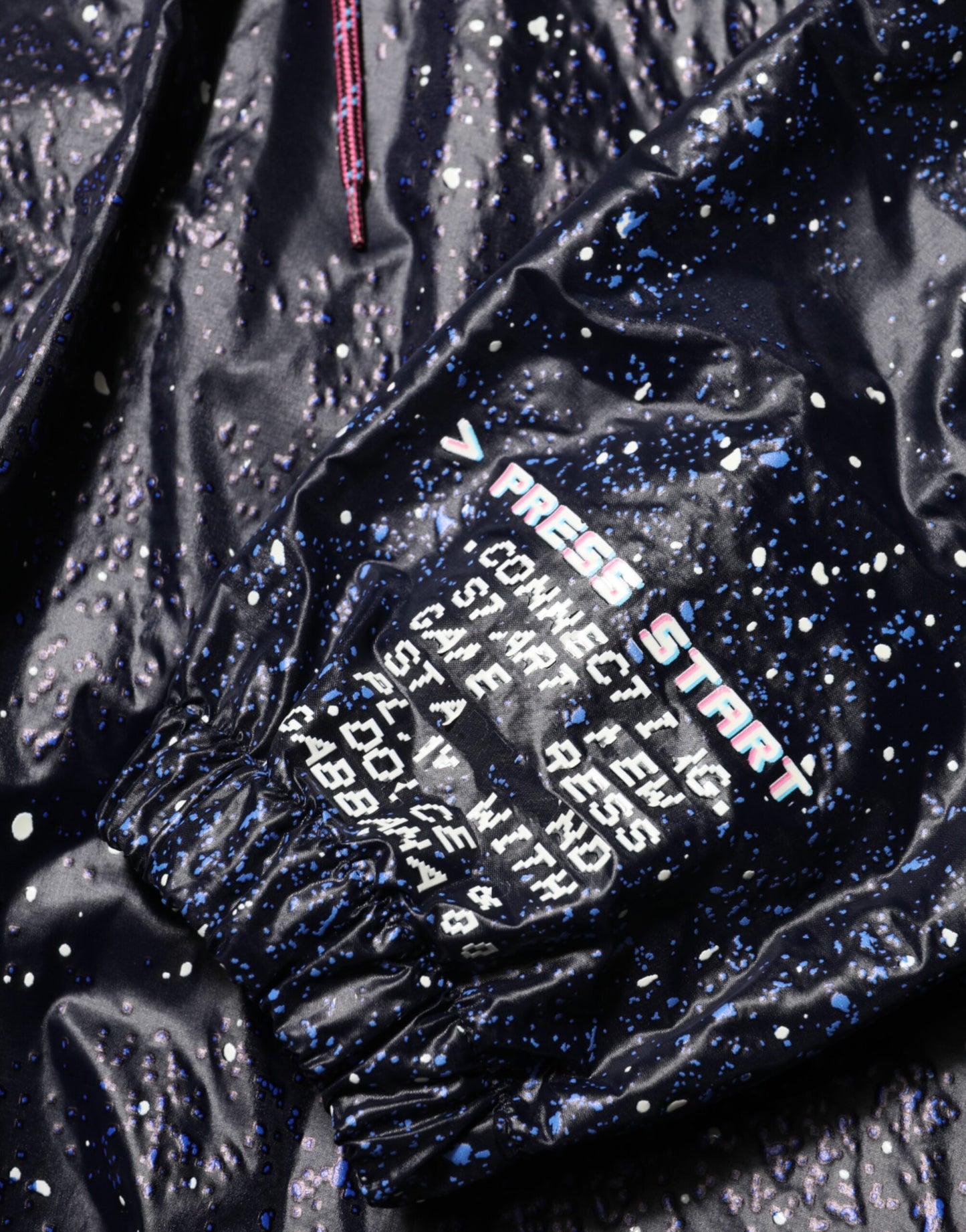 Dolce & Gabbana Blue D&G Game Hooded Men Sweatshirt Sweater