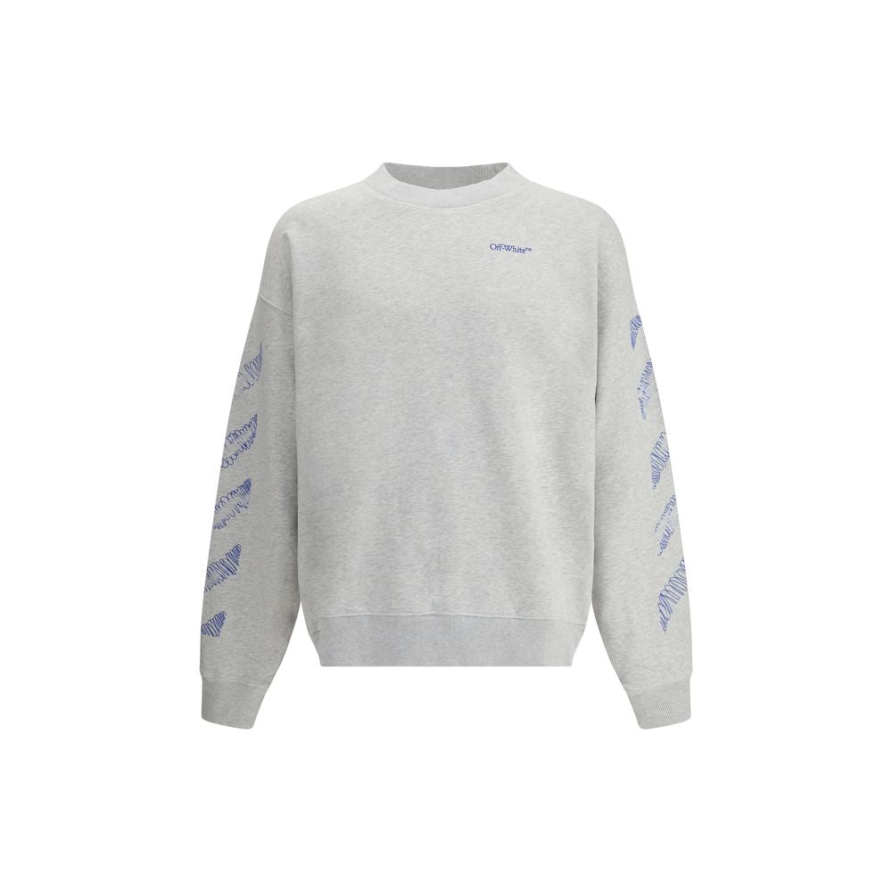 Off-White Gray Cotton Sweatshirt