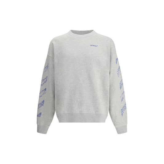 Off-White Gray Cotton Sweatshirt