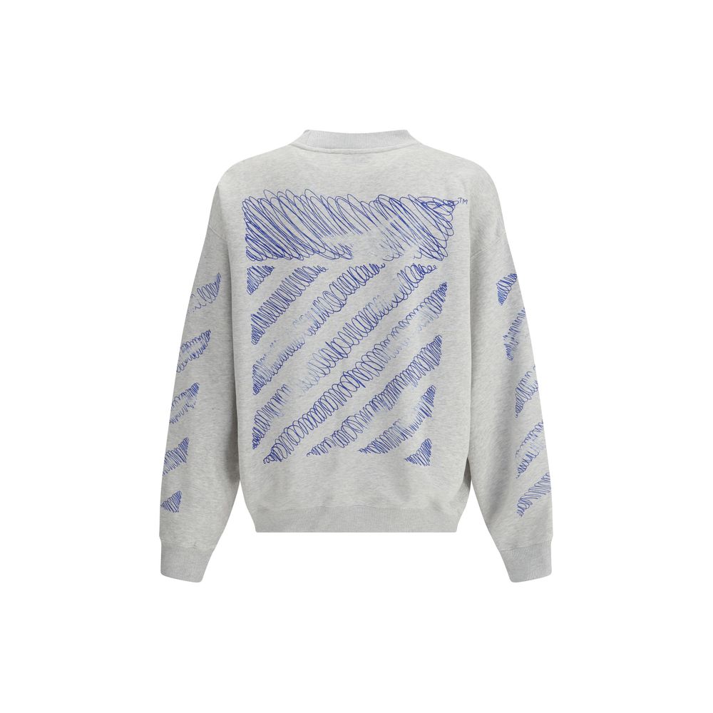 Off-White Gray Cotton Sweatshirt
