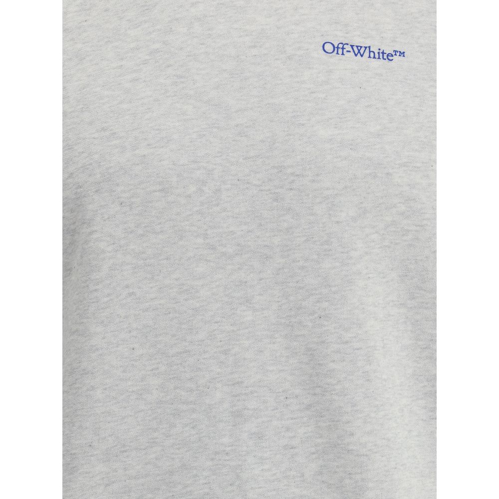 Off-White Gray Cotton Sweatshirt