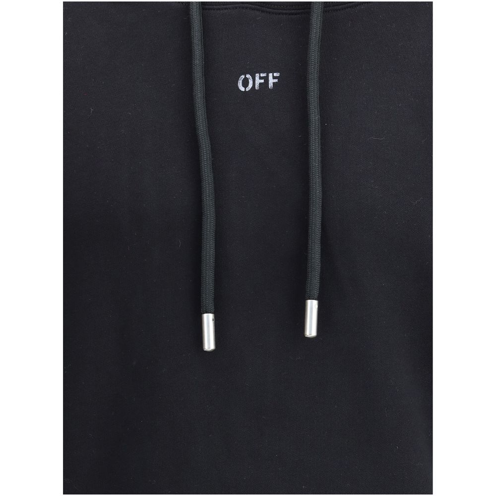Off-White Black Cotton Sweatshirt